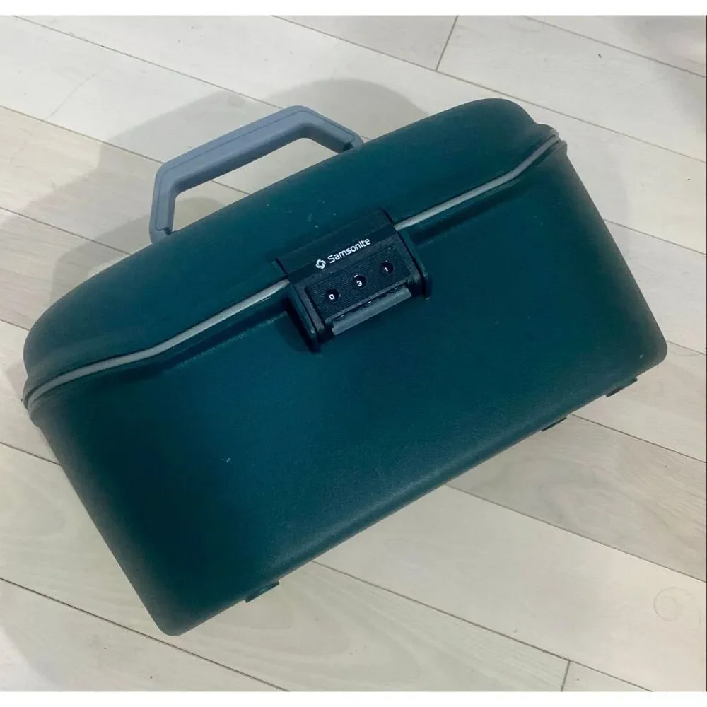 Vintage Samsonite Oyster GLS  Luggage Train Case Carry-On Combination Lock Made
